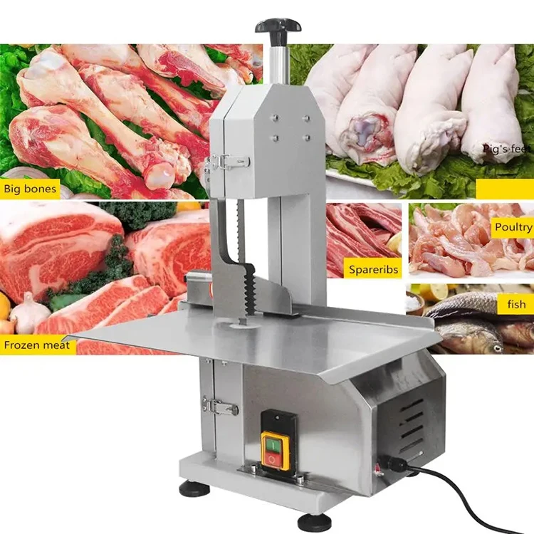 Commercial Electric Meat Cutter, Frozen Meat Bone Saw Machine,  0.85kw, 2-Year Warranty