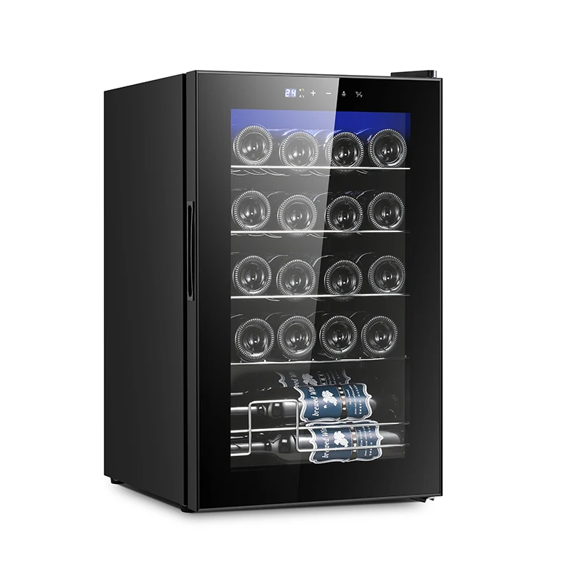 Custom Wine Fridge Electric Single Zone Compressor Refrigeration Storage Red And White Wine