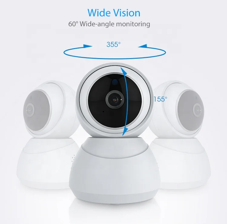 
Home Security Wireless Surveillance Wifi IP Kids Camera Monitor With Two-way Audio Function Mini Camera WiFi 