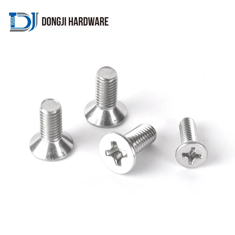 DONGJI Hot SALES DIN 965 M1.6 M6 M8 M12 Stainless Steel Hex Socket Countersunk Head Screws