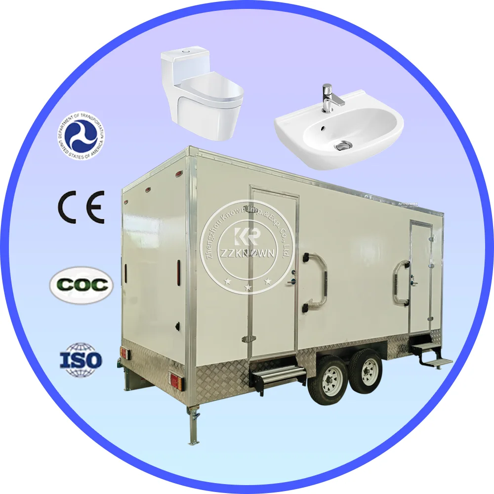 Plastic Portable Foldable Baby Shower Bathtub Portable Shower Head Mobile Toilets Trailer