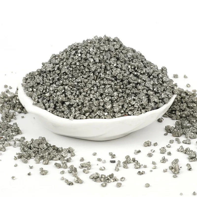 Fashion 100Grams Crystal Pyrite Gravel Stone Hand Made Polished Aquatic Crystal chips Pyrite Collection for Home Decoration
