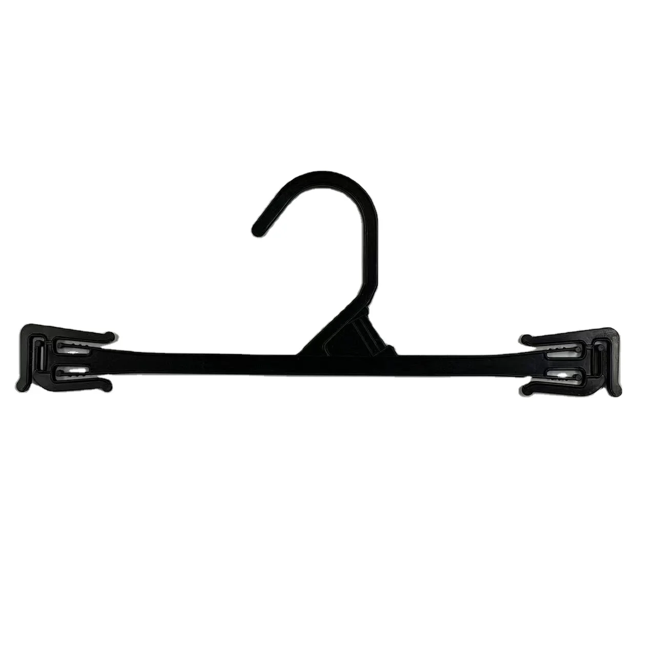 Bestiform10 inch custom underwear bra hangers display Black plastic Lingerie hanger for clothing