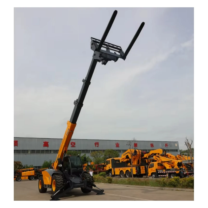4 Wheel Drive Epa Diesel Engine Telescopic Arm Forklift Loading 4 Tons Telescopic Forklift Remote Control