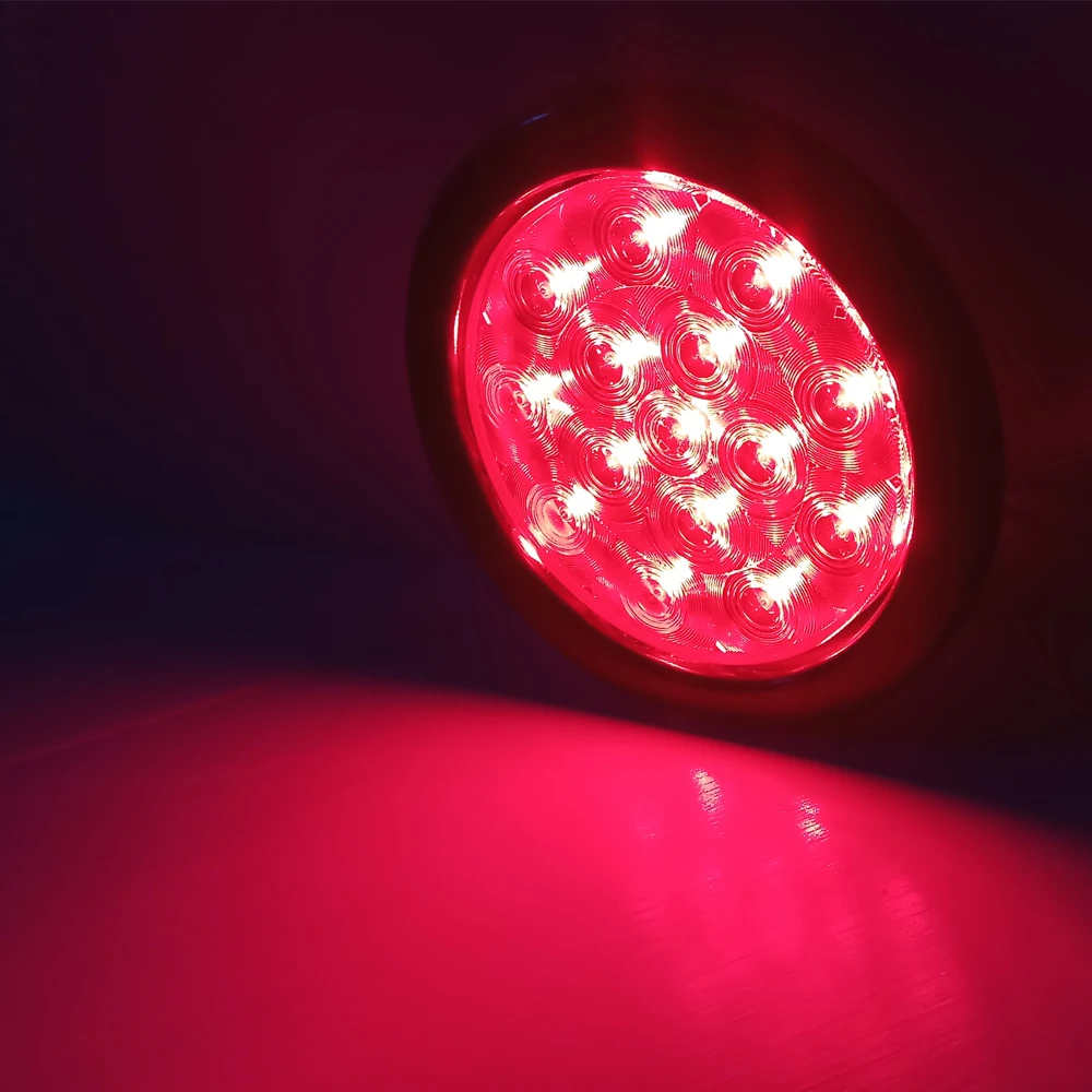 12V High quality led 3 years warranty 4 inch round stop turn tail light for automobile race