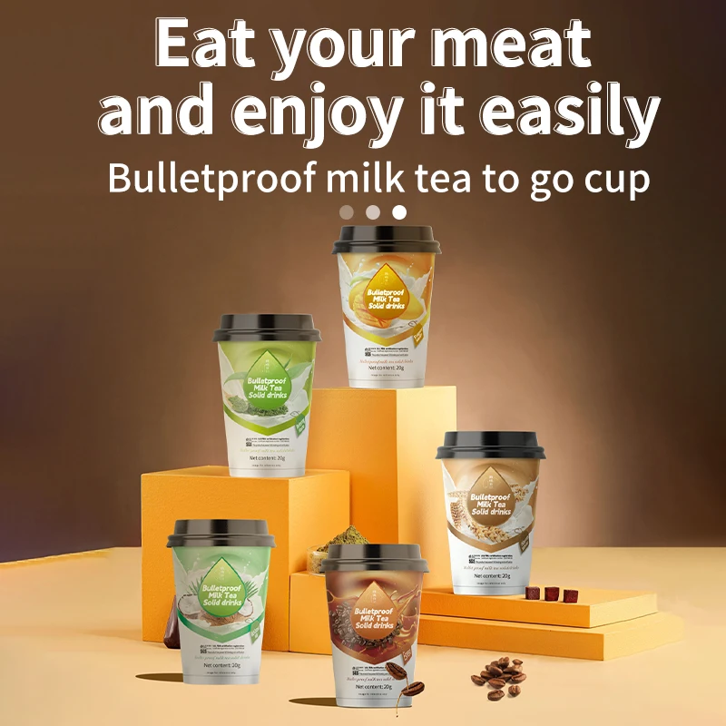 Private label slim fast shake powder instant coffee Flavor bulk instant coffee Slimming milk tea powder