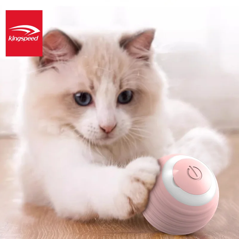 Electric Pet Cat Toys Automatic Rolling Smart Cat Ball Training Self-moving Kitten Toy Cat Playing Indoor Interactive Pet Toys