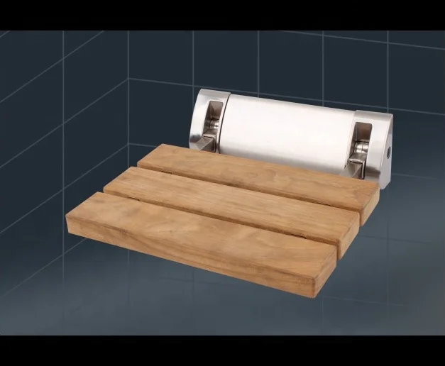 Бирманское Тиковое сиденье для душа из массива дерева