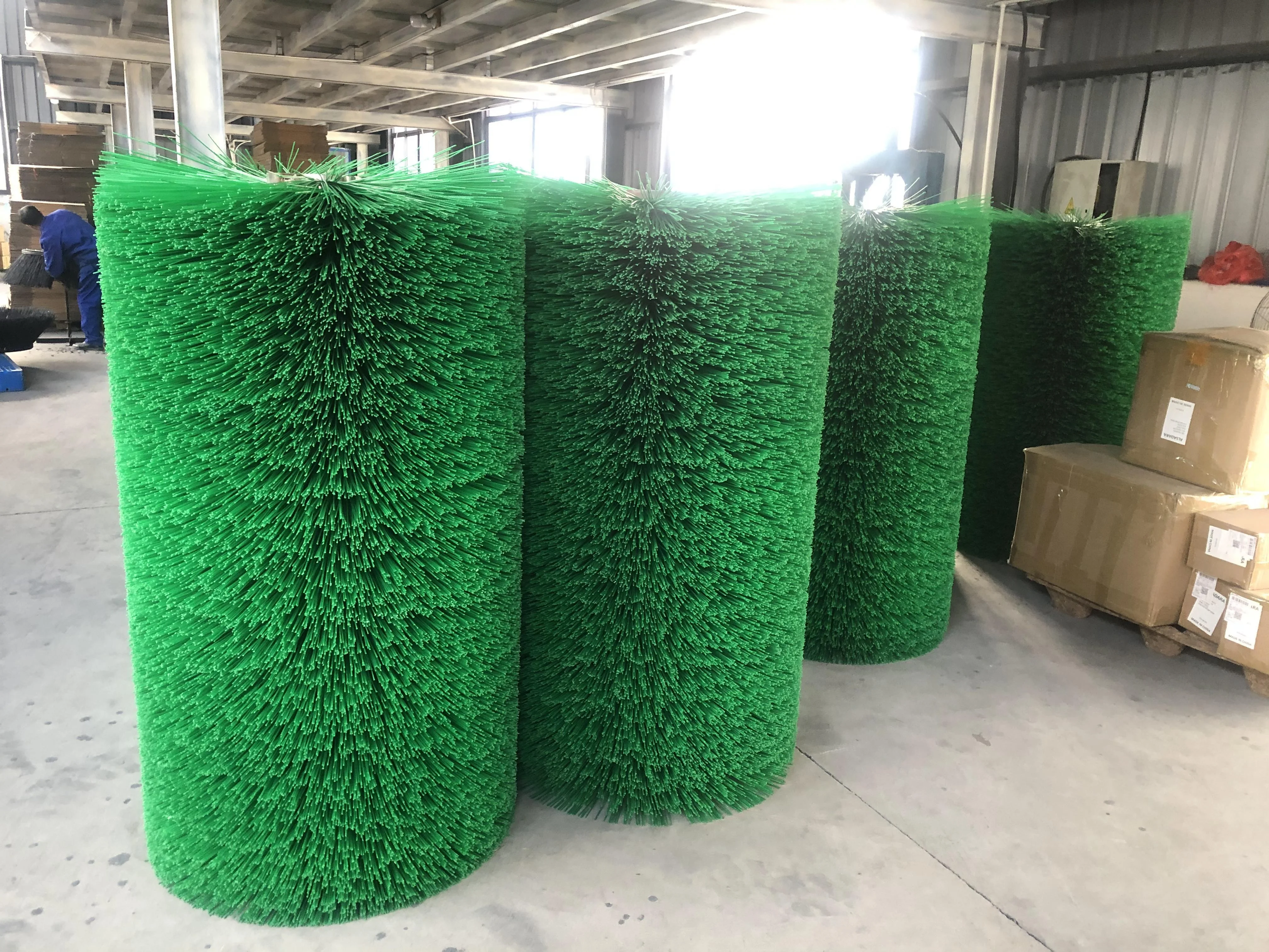 66inches Elgin Pelican Tube Broom 50/50 Poly & Steel Replacement Brushes