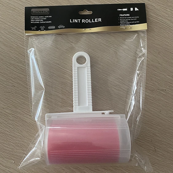 Large Washable Sticky Rubber Lint Roller Brush Effective Dog Hair Remover for Floor and Clothes Cleaning Made of Paper