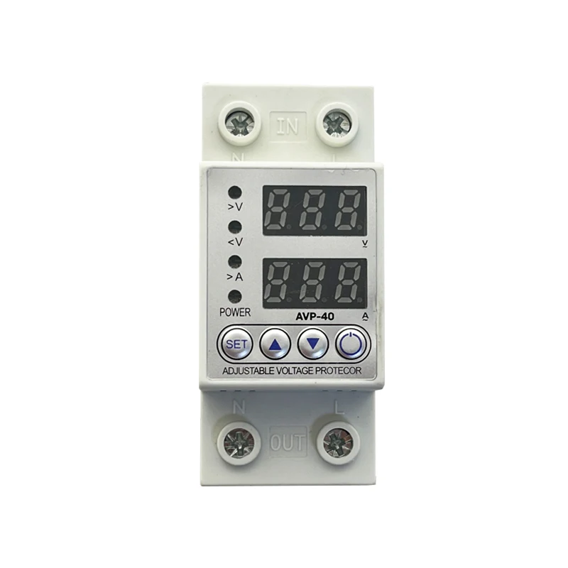 OKYN220317-69 230V Adjustable Digital Over Under Voltage Current Protective Limit (40A)