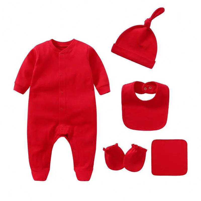 100% Cotton Baby Essentials Babi Clothes Blank Bebes Rompers Gift Set Wholesale New Born Baby Clothes Sets 0-12 Months For Boy