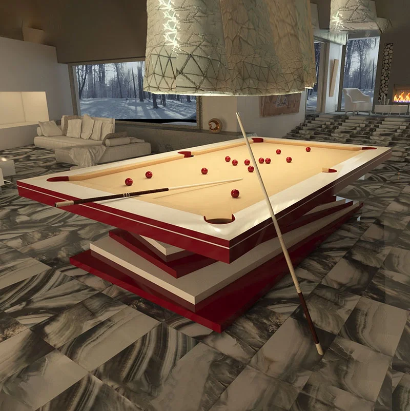 2021 New arrival High end luxury modern slate pool table American style 8ft 9ft indoor  billiard table