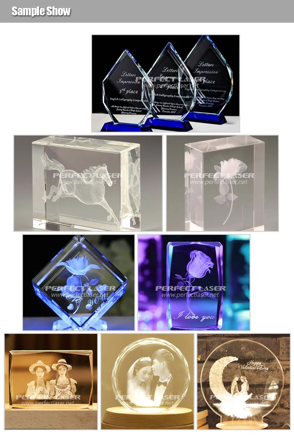 Perfect Laser New Style Scanner Camera 2D 3D Photo picture glass acrylic inner Laser Crystal Engraving engraver Machine for sale