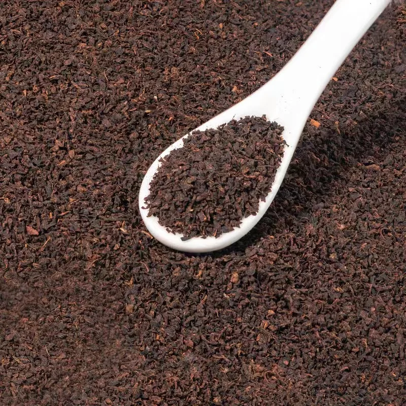 High quality Assam Ceylon black tea granules CTC red broken tea food grade raw materials bagged bulk tea manufacturers wholesale