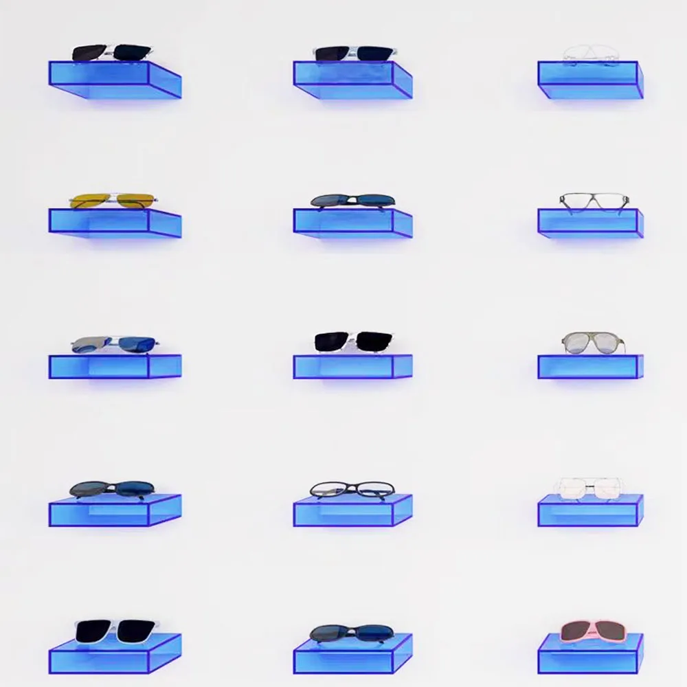 Custom Acrylic Sunglasses Storage Display Stand Holder Organizer Case Show Rack Wall Mounted Shoe Rack Display Racks