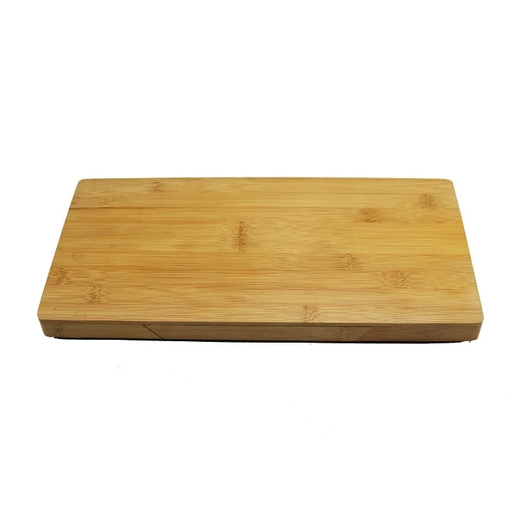 
Bamboo Cheese Serving Board and 4 Pieces Cheese Knife with Slide-Out Drawer 