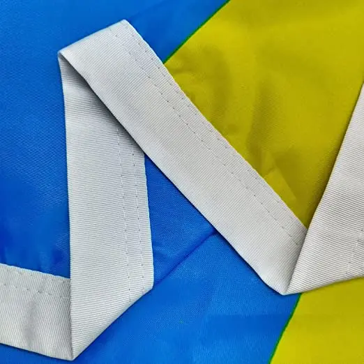 Custom Outdoor Ukraine Ukrainian Country Flag 90*150cm Ukr Flag Nylon Polyester National Print Flags 3x5ft