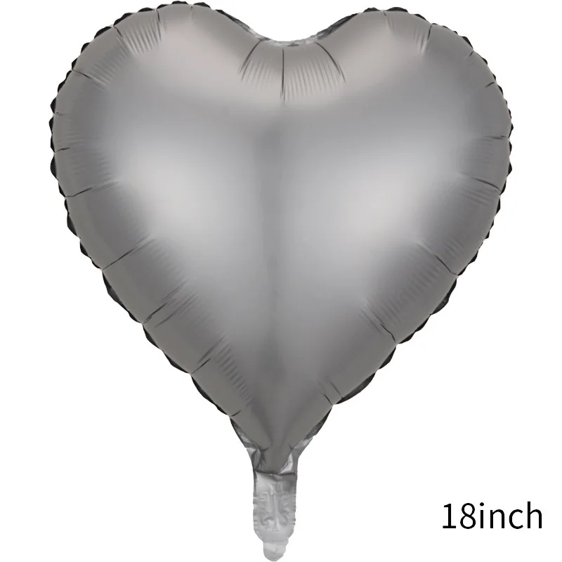 Wholesale Metallic Ballons 18inch Chrome Heart Shape Balloons Party Wedding Globos Decoration