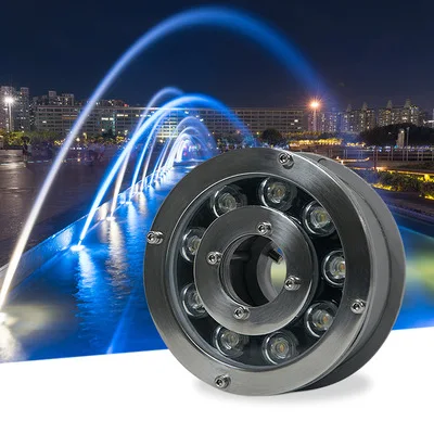 LED Fountain Light 6W 9W 12W AC12V 24V Fountains Waterproof IP68 Pool Light