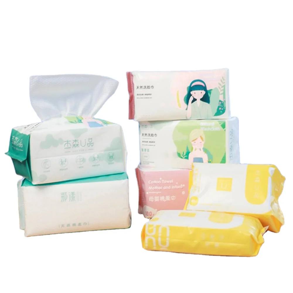 2 Слойная эко на основе бамбукового волокна, возможность изготовления в соответствии с индивидуальными требованиями клиента OEM Сухие Детские лица очищающие салфетки для одноразового использования