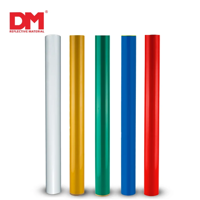 Whole sale 1.24*45.7m PVC Reflective Sheet Reflective Vinyl DMP3000 Material for Cutting with 3 years durability