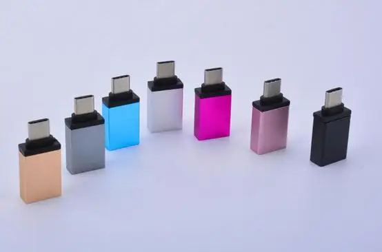  Из алюминиевого сплава с разъемом usb Type-C type-c Male к USB 3 0 Женский металлический преобразователь OTG телефонный адаптер типа c