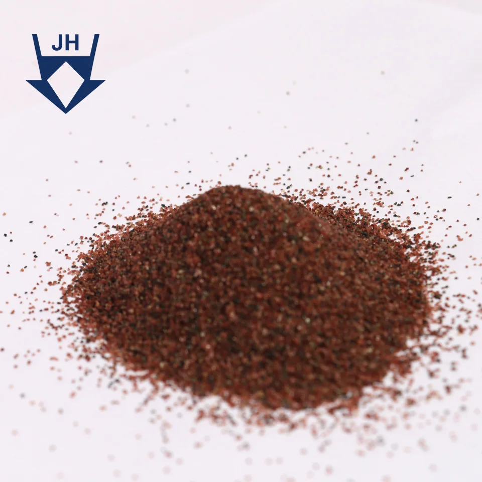 ISO 9001 Certification Sand Blasting Garnet Abrasive Powder 20/40