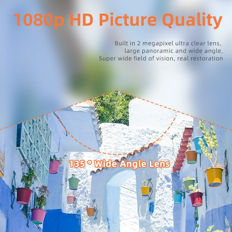 Two Way WiFi Door Phone Intercom System Gate Camera Video Battery Door Bell Wireless Gate Intercom