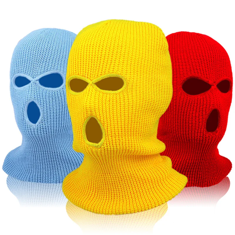 Оптовая продажа, лыжная маска с индивидуальным принтом, вязаная маска на все лицо, лыжная маска, Балаклава, вязаная шапка, шапка, Акриловая Лыжная маска