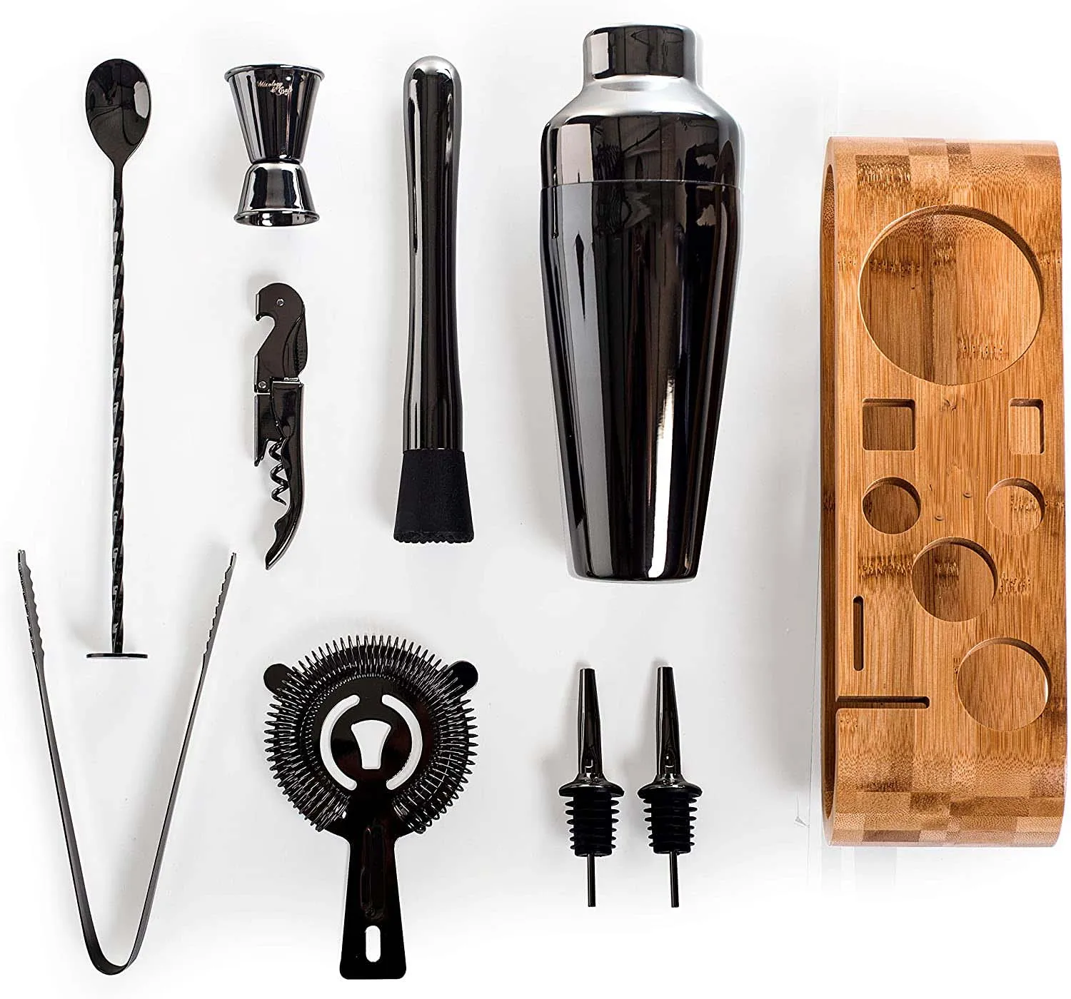 Exquisite Structure Manufacturing Sustainable Modern Gold Stainless Steel Cocktail Shaker Set