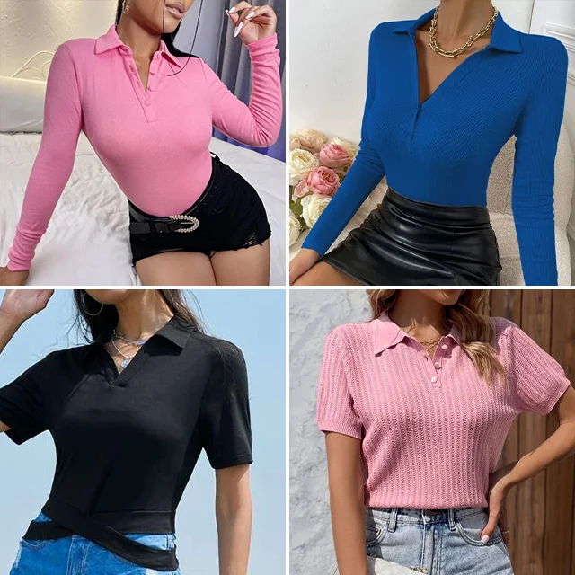 2023 New Clothes Square Neck Short Shoulder Design Small Top Wholesale by Chinese Suppliers stock