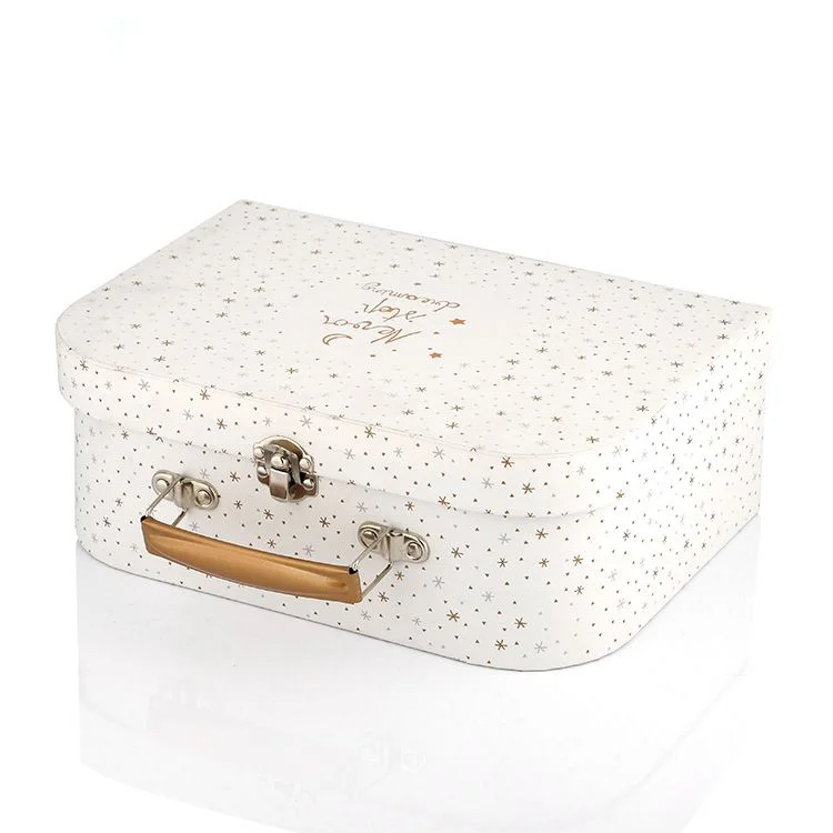 high quality small paper baby gift box suitcase