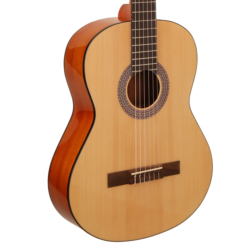 China Factory Wholesale 39 Inch Classical Guitar Spruce Top Rosewood Fingerboard Cheap Guitar For Sale Accept OEM ODM LOGO