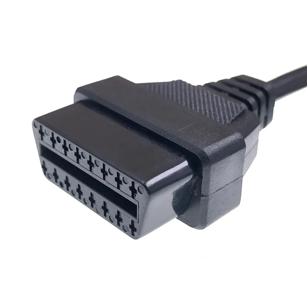 AOTAI 16 Pin J1962 OBD2 OBD-II Female Connector OBD2 OBD-II 16 Pin Extension Open Plug Wire Cable Cord Pigtail