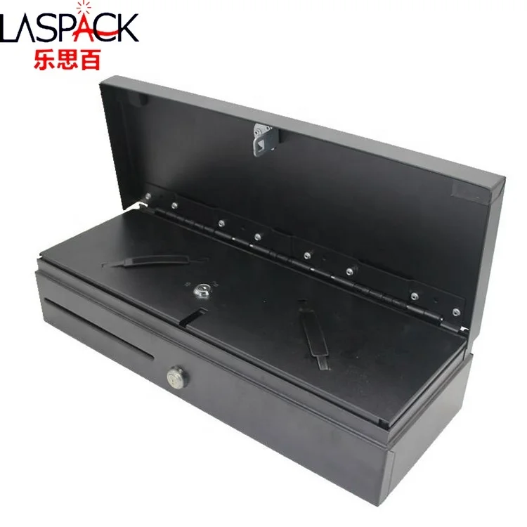 Lockable 170 Flip-Top Flip Top Cash Drawer Register Rj11 Safe Cash Box Drawer for POS System