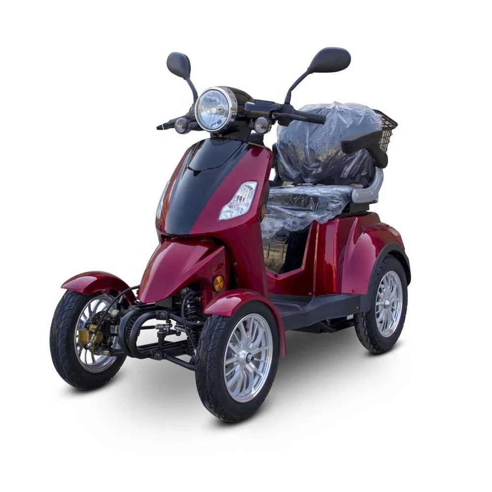 Новый EW36 3-х колесный отдыха электрические инвалидные кресла-красный 800W