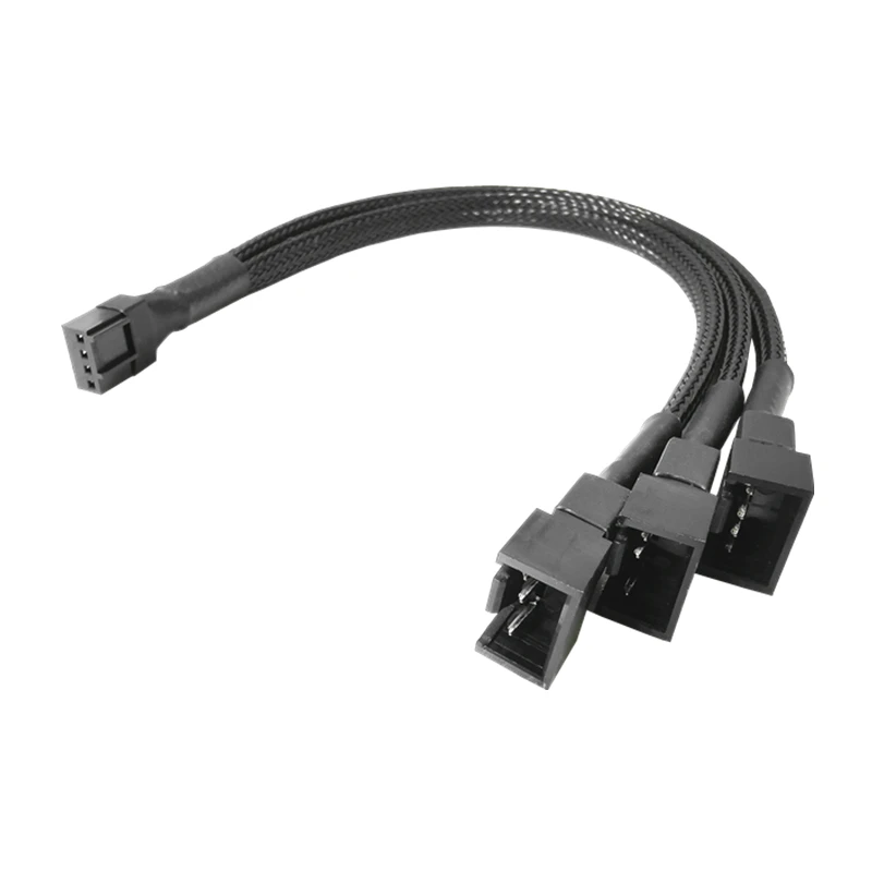 PWM 4pin вентилятор с длинными рукавами удлинитель разветвитель кабеля материнская плата CPU 4 Pin 3 пути 4Pin кулер или 3pin чехол питания