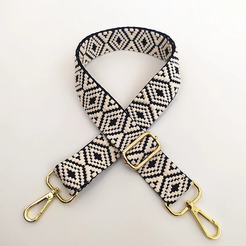 Replacement Adjustable Crossbody Gold Hardware Canvas Shoulder Strap Wide Purse Straps for Women Fashion