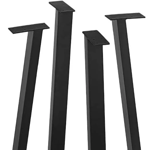 Wholesale Cheap Price Furniture Z-Shaped Square Tube Pipe Brushed Stainless Steel Office Desk Table Legs