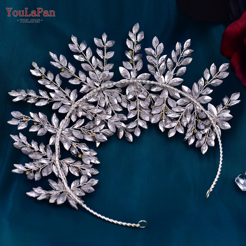 YouLaPan HP375 Popular Adult Tiaras and Crown Princess Headdress Hairband Pearl Bridal Headpiece Wedding Headbands