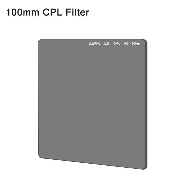 Factory low price cpl filter cpl lens filter with 100mm 150mm 180mm and custom size