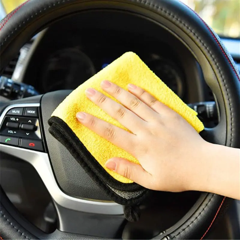 Custom 500gsm 600gsm 800gsm Microfiber Cleaning Cloth Car Absorbent Drying quick dry towels With Embossed Logo