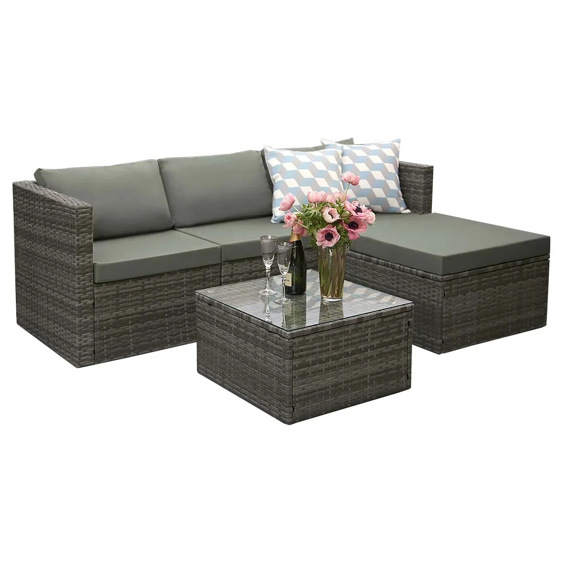 Patio outdoor furniture sets modern rattan garden outdoor furniture