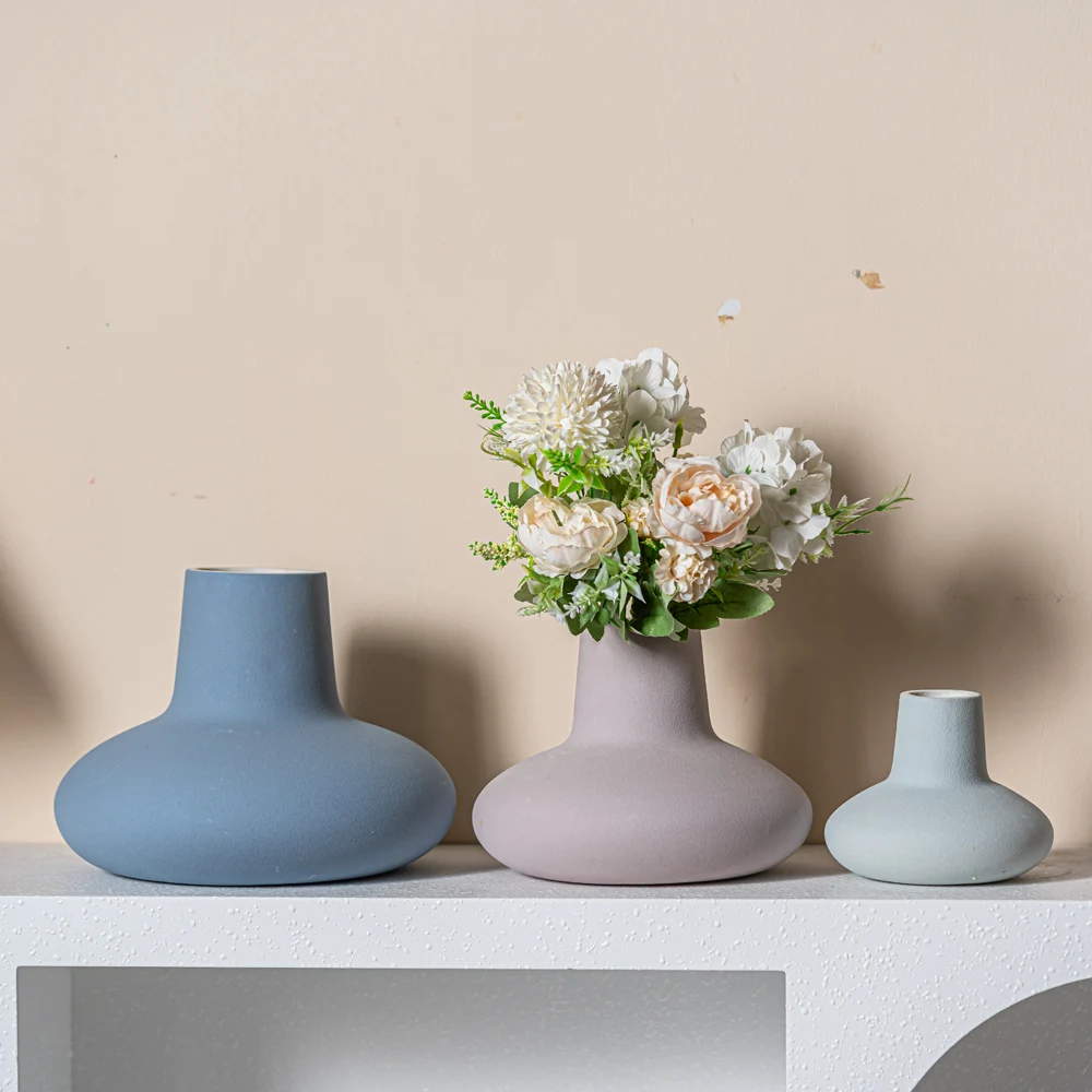 Arrival & Porcelain Vases Decoration Colorful Round Wedding 2024 Ceramic Vase For Home Decor
