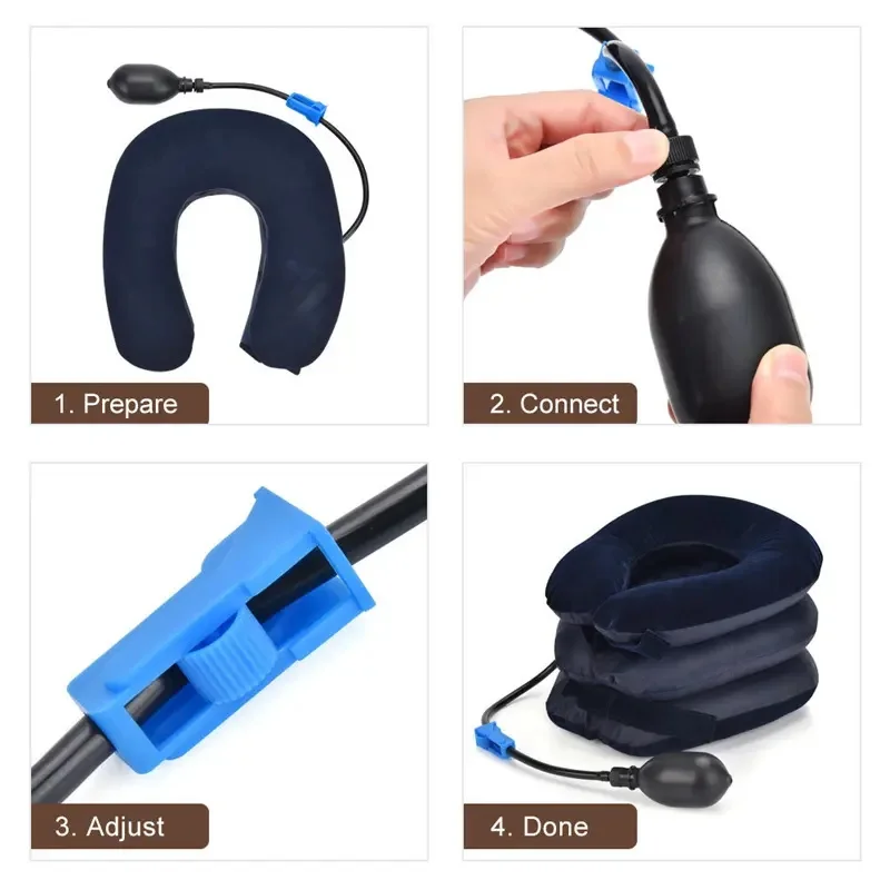 PT Custom Inflatable Air Pillow Travel for Sleeping Airplane Neck Support