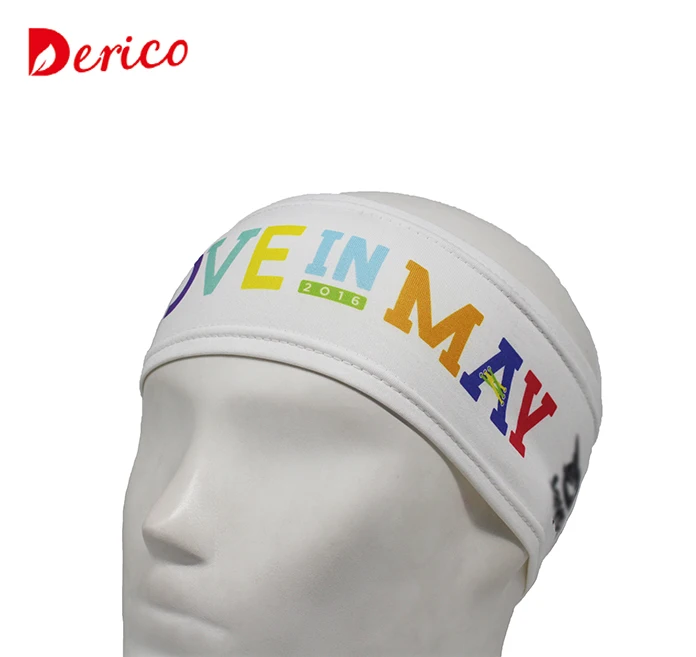 Wholesale men sports hair bands custom elastic non slip bicycle running headband