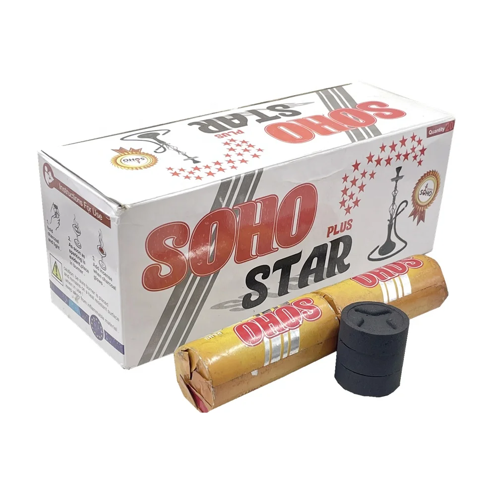 YKS 35mm star Israel hookah charcoal smokeless incens charcoal shisha coal