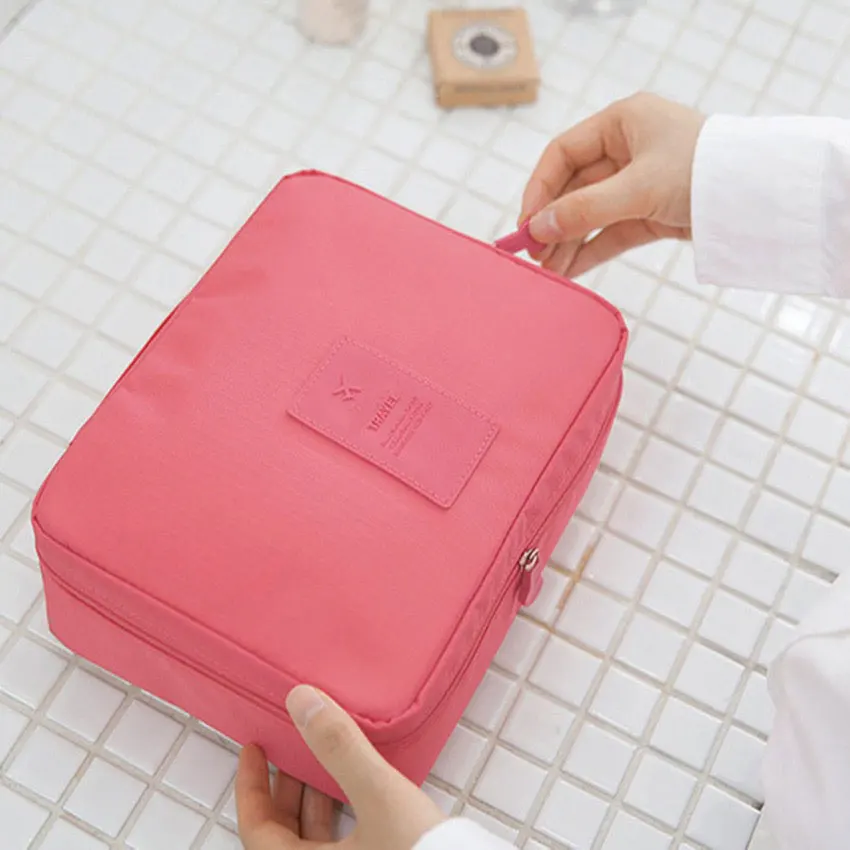 Travel mini nylon polyester ladies handbag small sublimation pattern bubble eco friendly cosmetic bag