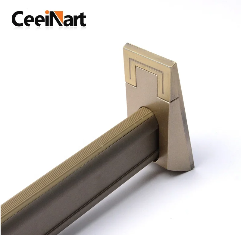 High Quality Aluminum Profile Clothes Rail Without Lights Closet Tube Rod Hanging Clothes Wardrobe Tube for Furniture Closet